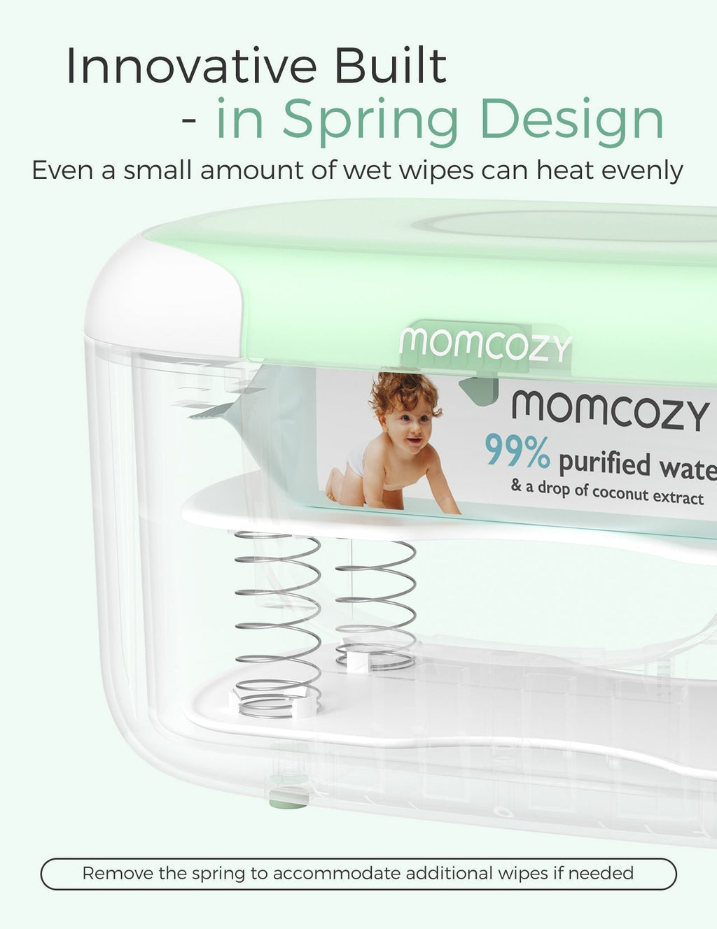 New Large Capacity Baby Wipe Warmer Compatible with 100pcs