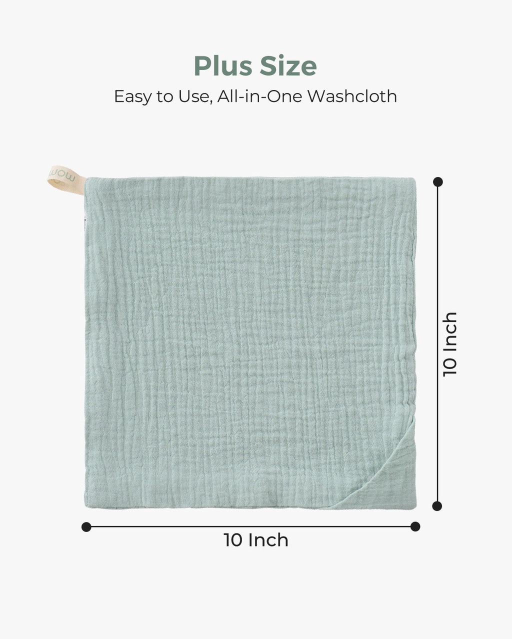 Momcozy Baby Washcloths – Soft 4-Layer Cotton, Gentle for Newborns